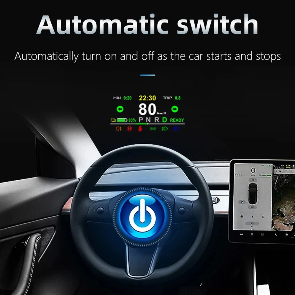 TeslyTech™ Heads-Up Speedometer for Tesla Model 3/Y (2019-2022)