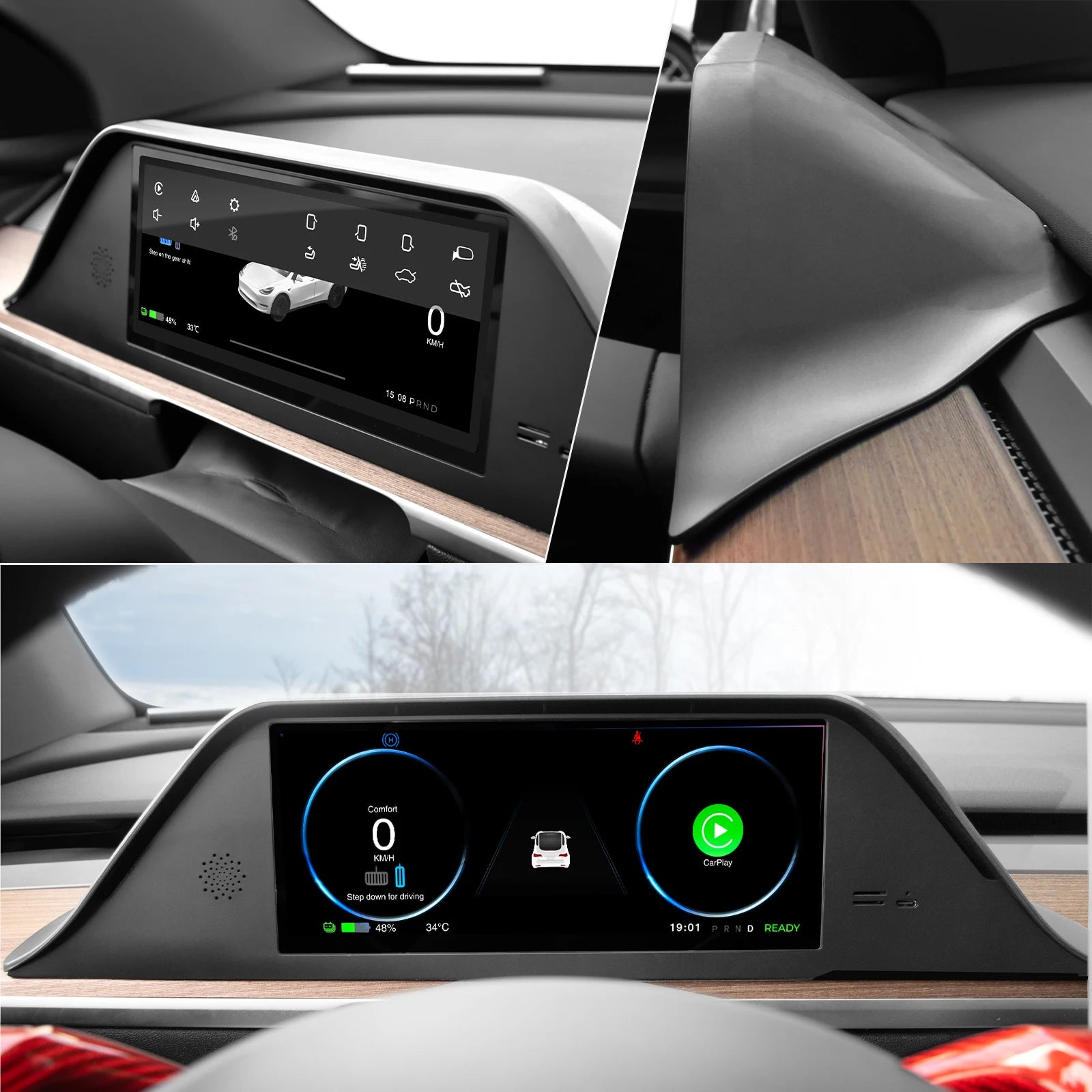 TeslyTech™ HUD Instrument Cluster for Tesla Model 3/Y