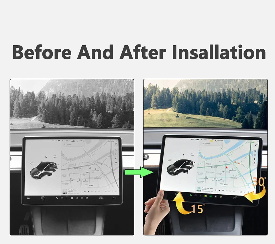 TeslyTech™ Rotation Bracket for Tesla Model 3/Y – GPS &amp; Screen Holder