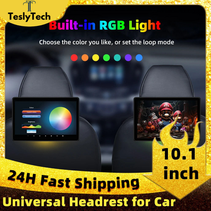 TeslyTech™ 10.1&quot; Android 12 Rear Seat Entertainment  Monitor