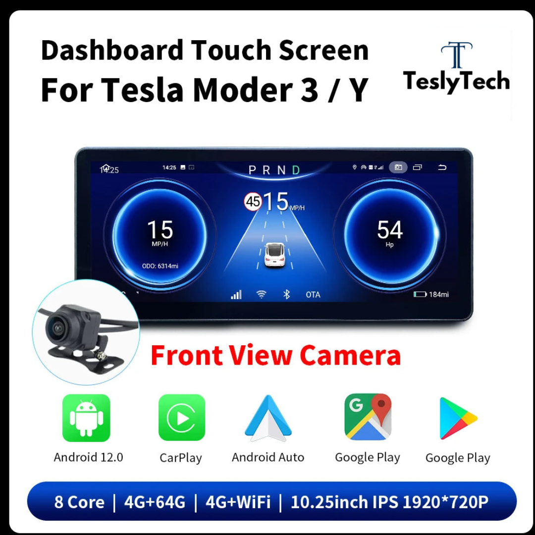 TeslyTech™ 10.25&quot; Dashboard Display for Tesla Model 3/Y