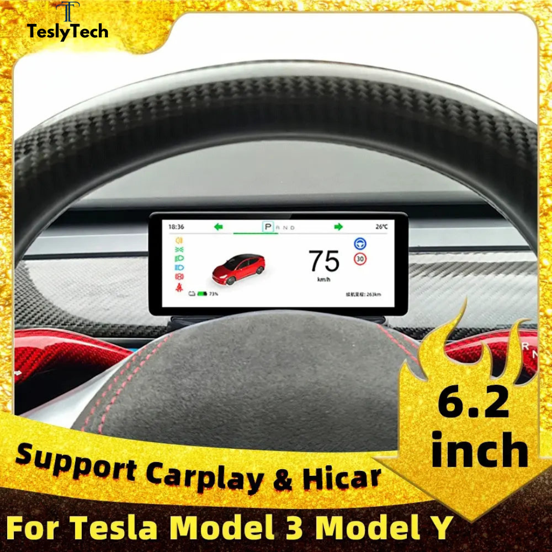 TeslyTech™ 6.2&quot; HUD Dashboard for Tesla Model 3/Y