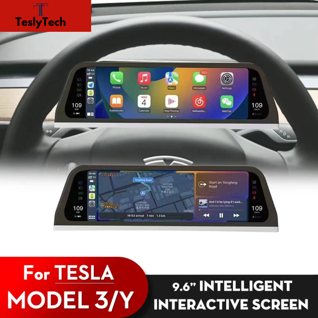 TeslyTech™ 9.66&quot; Digital Heads-Up Display for Tesla Model 3/Y