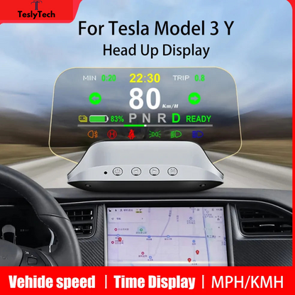 TeslyTech™ Heads-Up Speedometer for Tesla Model 3/Y (2019-2022)