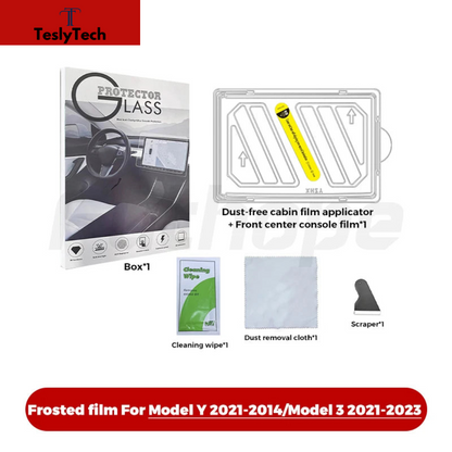 TeslyTech™ Matte Tempered Glass Screen Protector for Tesla Model 3/Y (2021-2024)