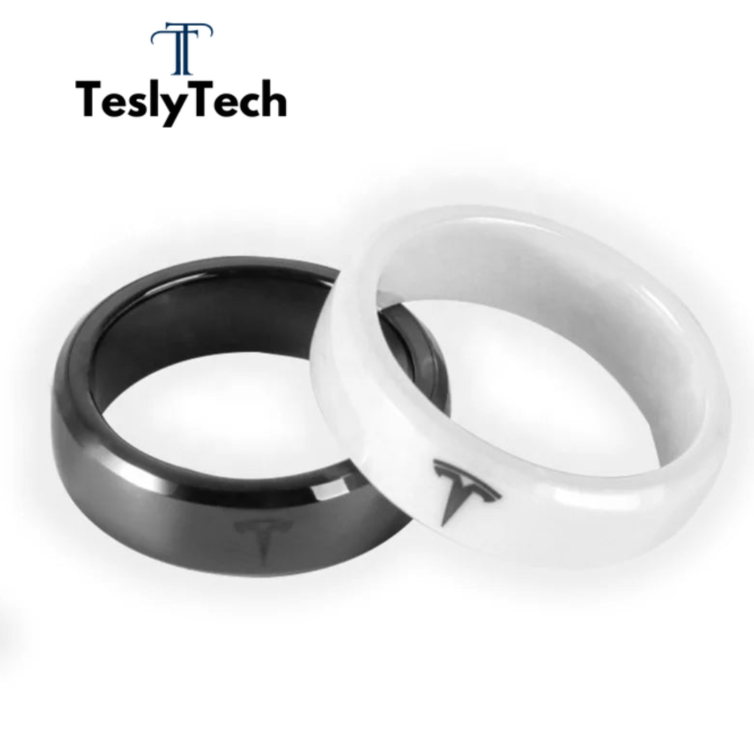 TeslyTech™ Smart Ceramic Key Ring for Tesla